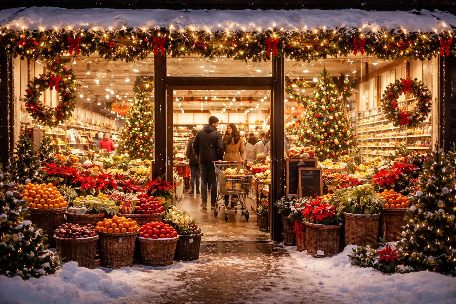 grocery store open on christmas eve