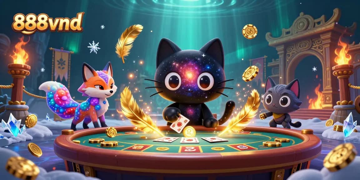 Experience thrilling gameplay with 888vnd, where cosmic characters engage in exciting casino action.