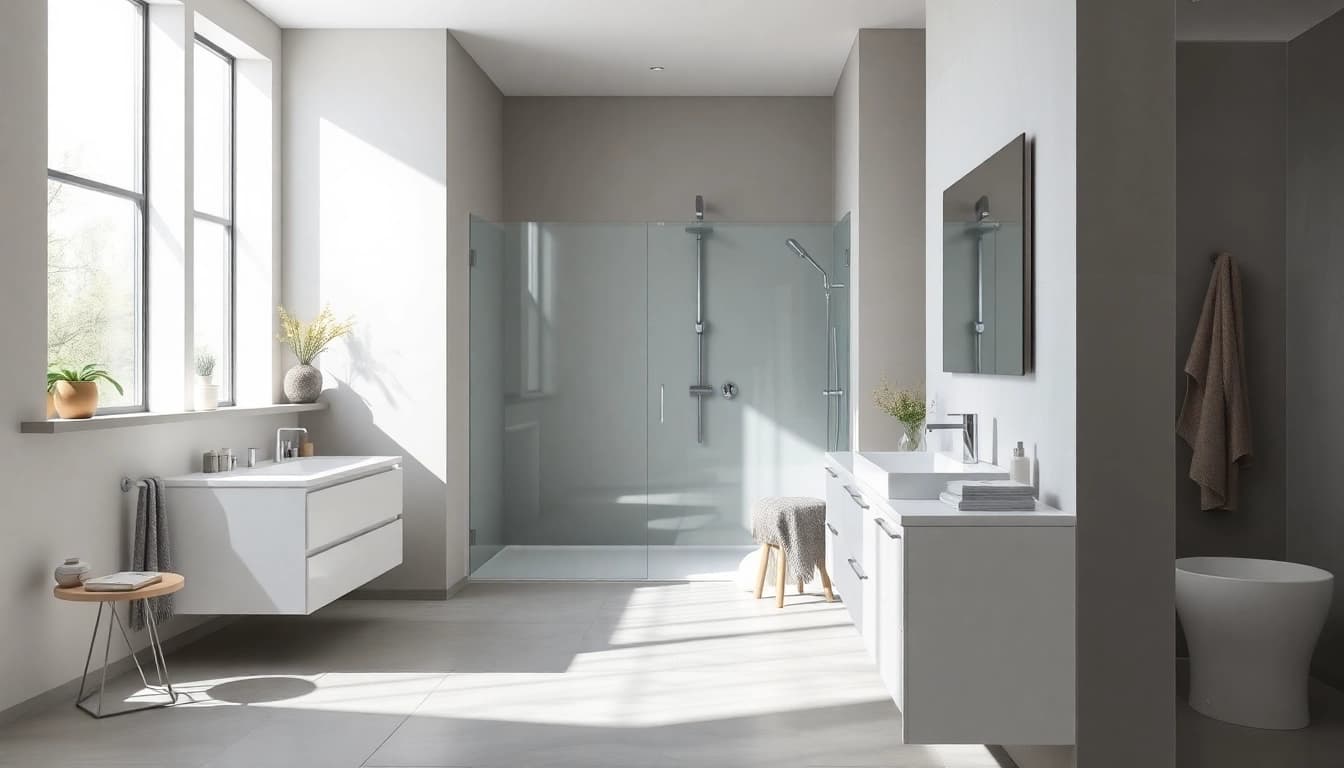 Hochwertige Produkte der sonni sanitär GmbH in einem modernen Badezimmer.