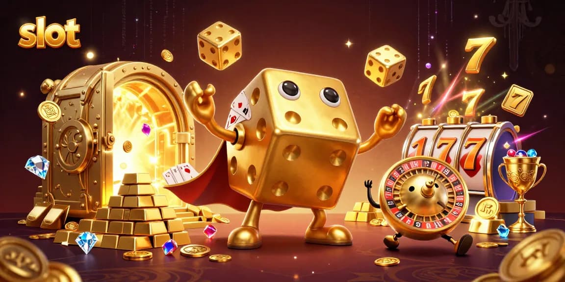 Menangkan slot dengan beragam permainan seru di kasino online, penuh dengan harta karun emas dan permata.