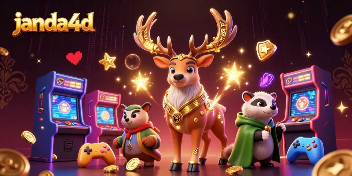 Permainan slot online menarik janda4d dengan tema Celtic dan mesin arcade berwarna-warni.