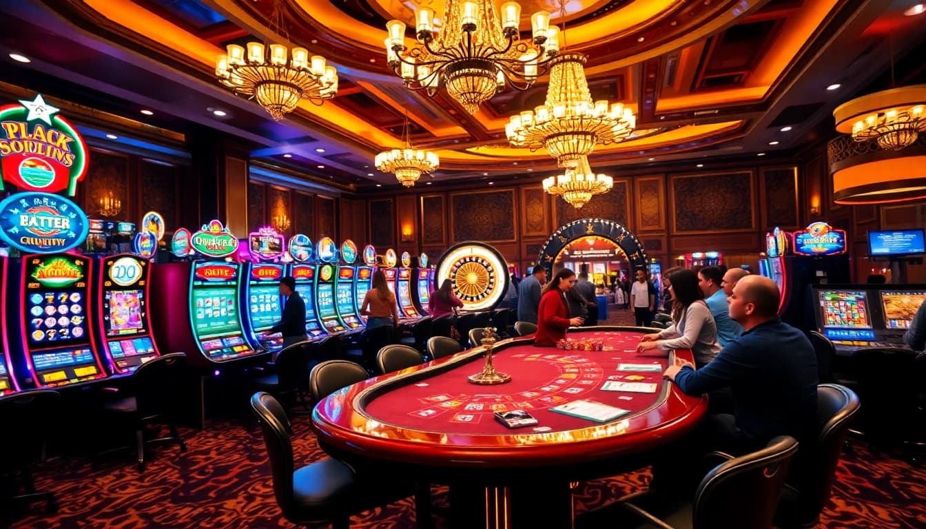 Vivez l'excitation d'un site de casino en ligne avec des jeux captivants et une atmosphère de casino dynamique.