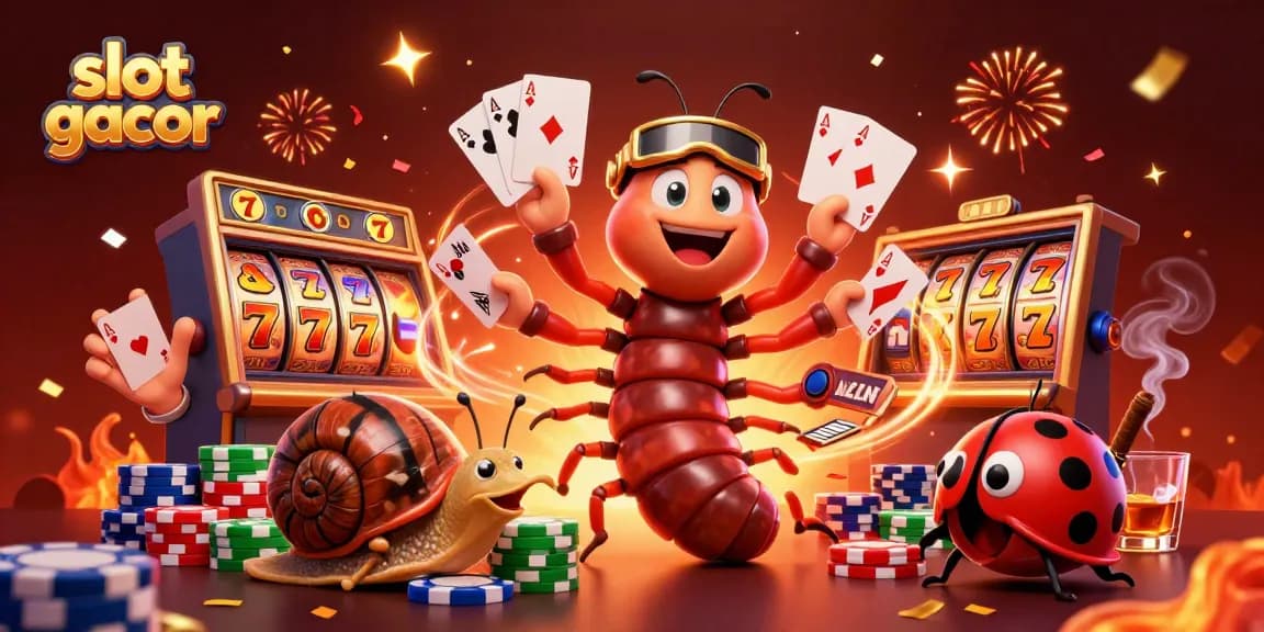 Menggandakan kesenangan slot gacor dengan dealer kartun, siput penggulung chip besar, dan artikulasi penuh warna.
