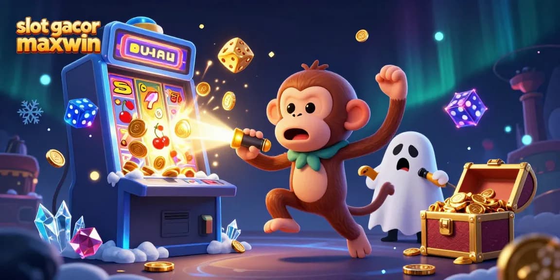 Slot gacor maxwin mengungkap keseruan permainan slot di kasino dengan karakter kucing dan hantu.