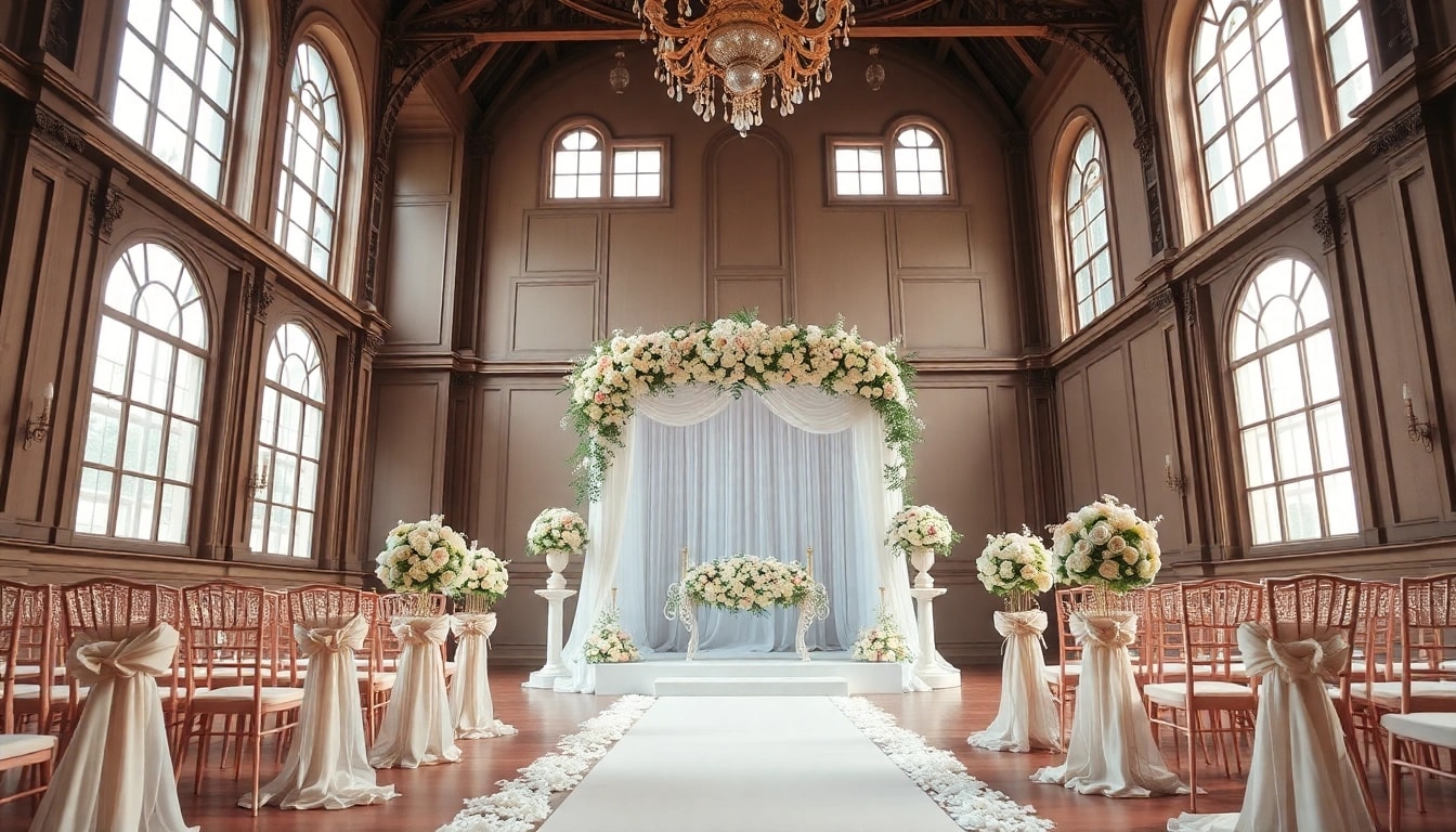 Beautiful setup for a Jacksonville Wedding Venue showcasing elegant decor and natural light.