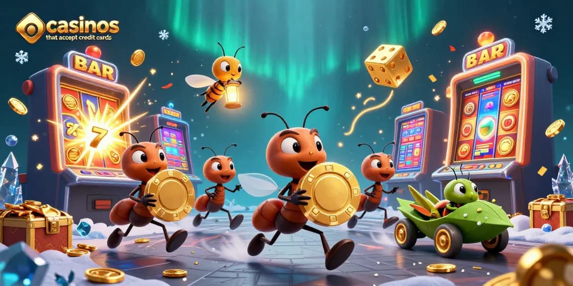 Experience online casinos that accept credit cards with fun characters on a gambling heist adventure.