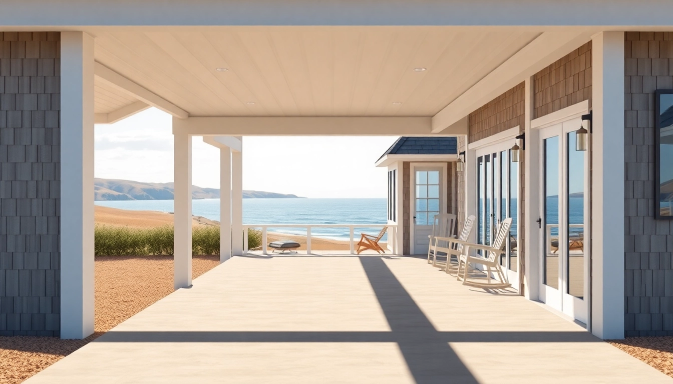 Transformative cape cod home with attached garage nestled amid a coastal landscape.