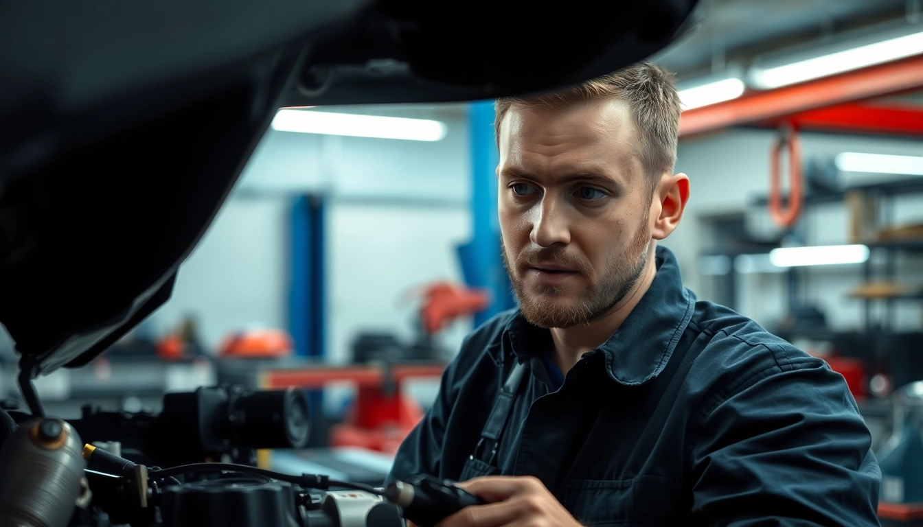 Learn about mechanical breakdown coverage alternative while a mechanic works on a vehicle in a well-lit garage.