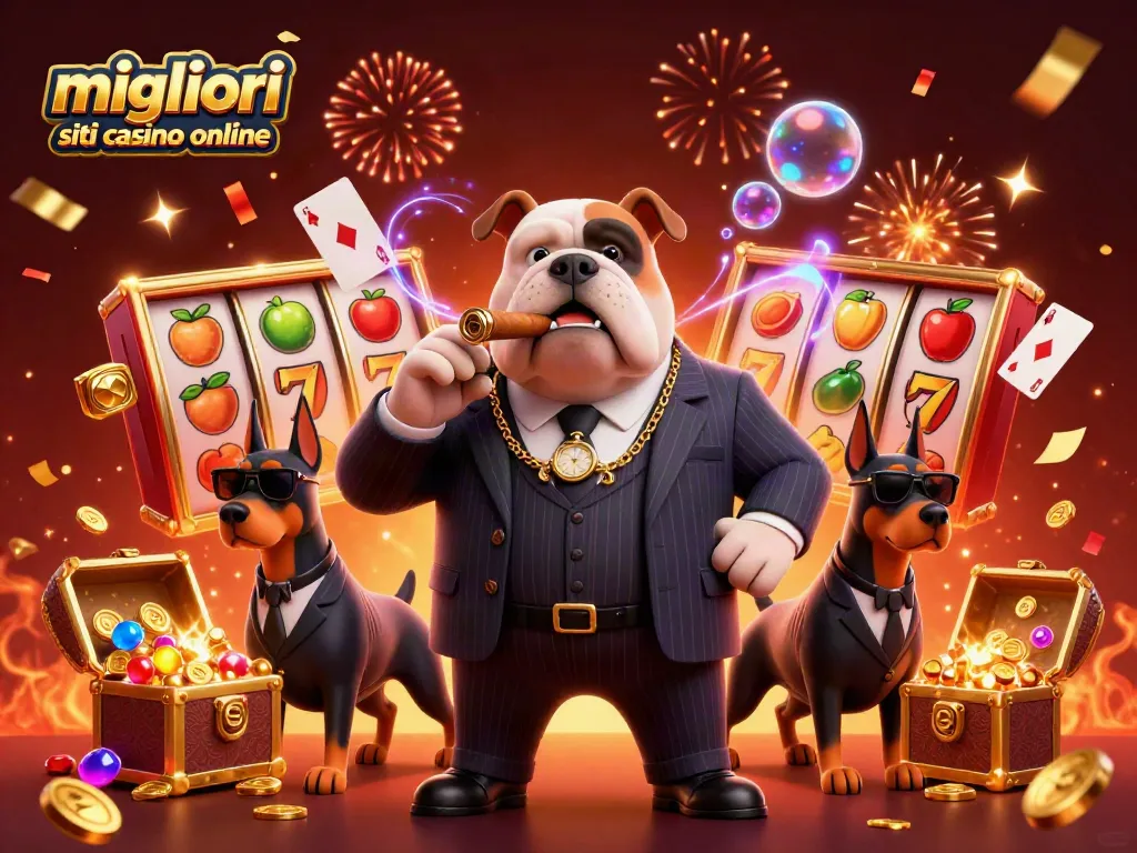 I migliori siti casino online offrono slot e giochi avvincenti, con un bulldog in giacca e due dobermann protagonisti.