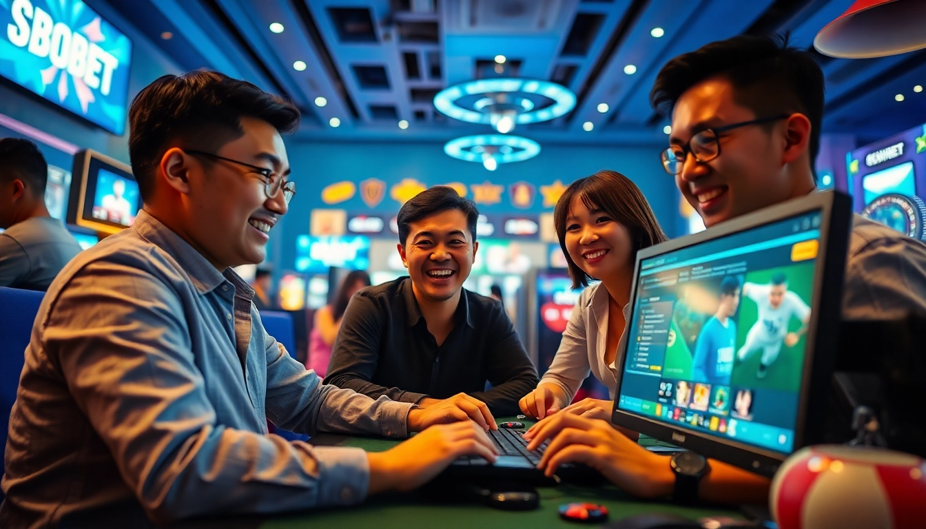 Engaging online gaming scene at sbobet.dance showcasing players enjoying various betting activities.