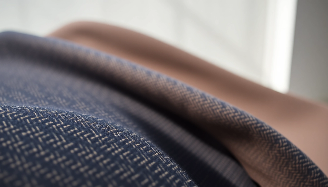 Punta di roma stof met unieke textuur en diepe kleuren voor mode en interieur.