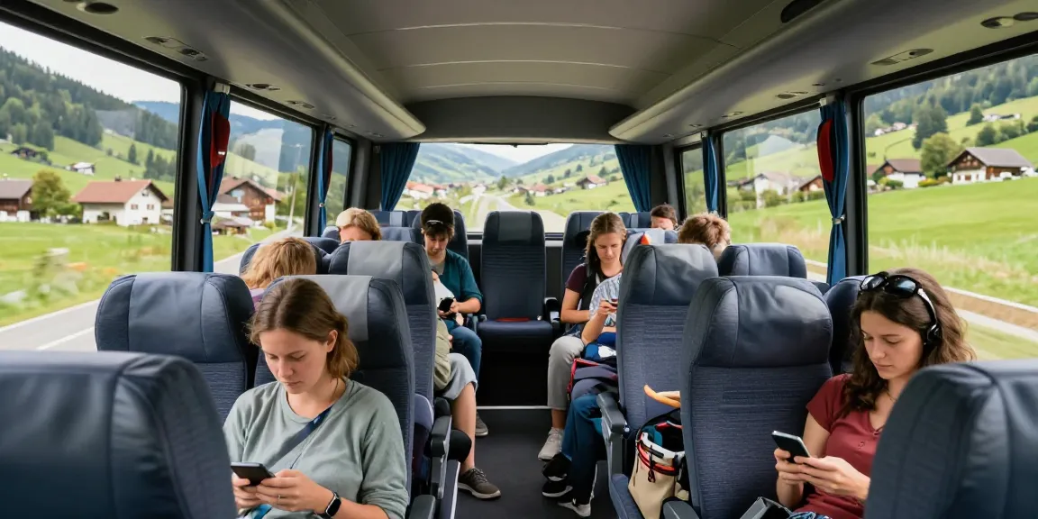 Autocar Chișinău Europa - călător confortabil pe un autocar modern, admirând peisajul european.