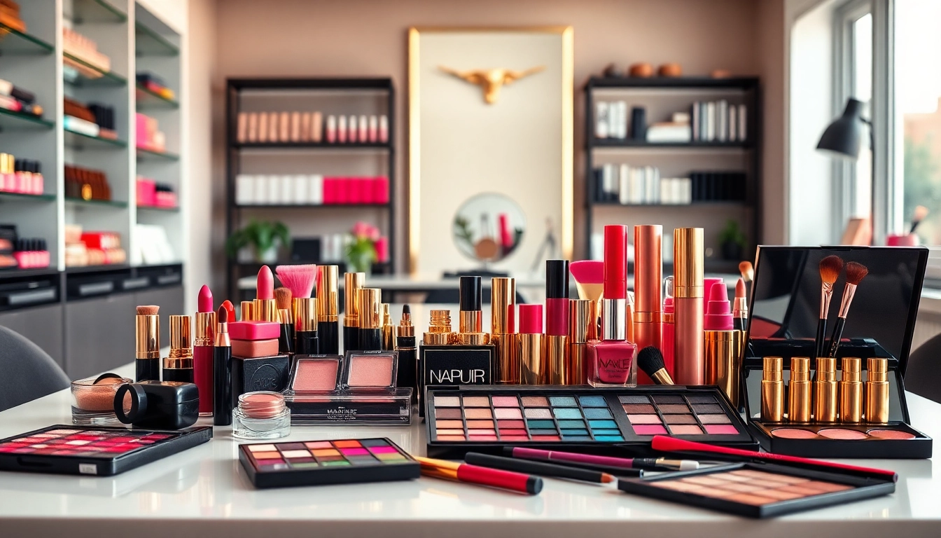 Showcase of vibrant makeup products highlighting wholesale makeup suppliers for beauty professionals.