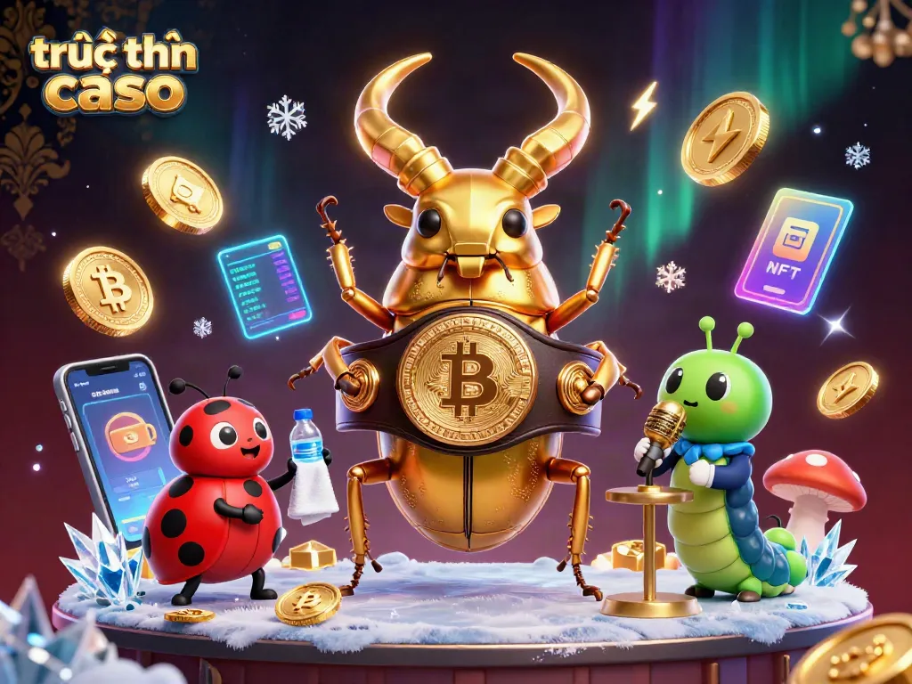 Trực tuyến casino: Chiến thắng trong không gian 3D màu sắc với bọ rùa và chi tiết ánh sáng.