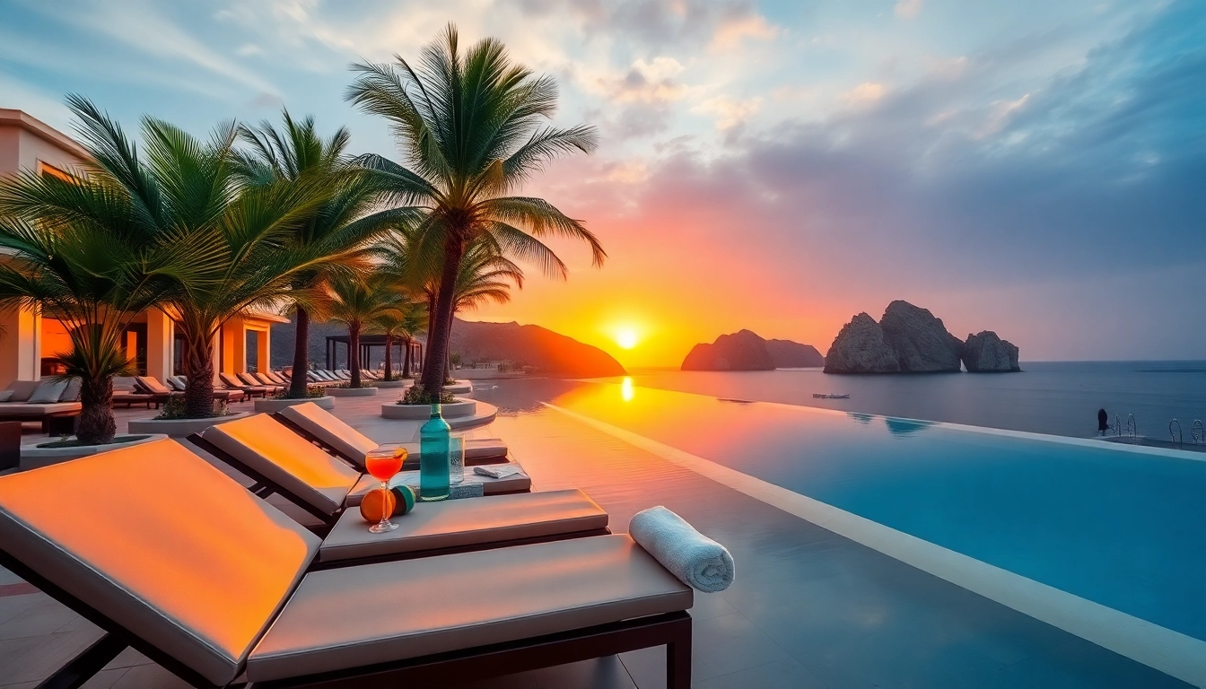 Experience the elegance of luxury hotels Los Cabos with a stunning beachfront view of an infinity pool.