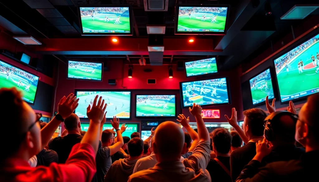 스포츠중계의 다양한 이벤트를 즐기는 팬들의 모습