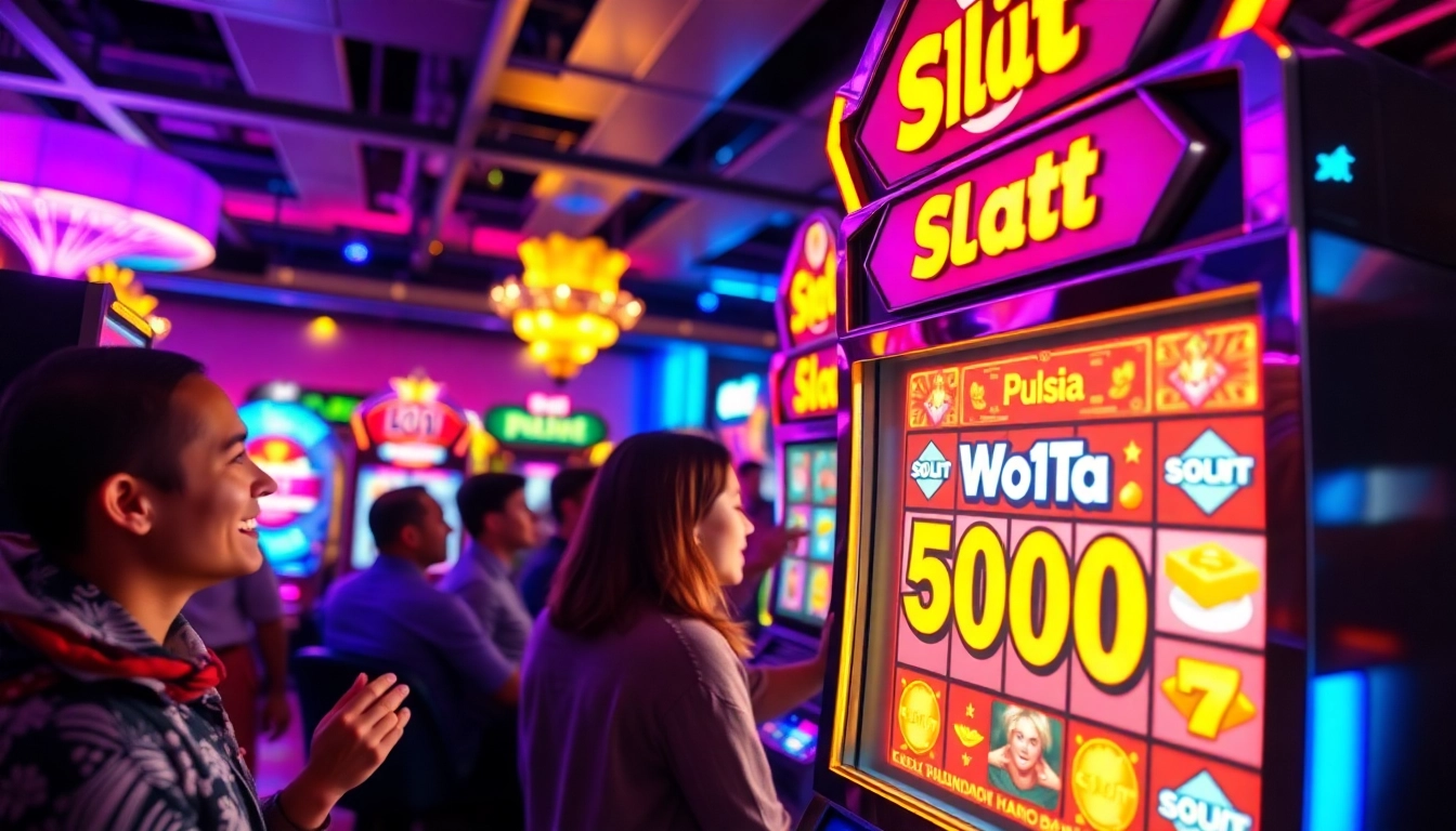 Menangkan di slot pulsa 5000 dengan suasana kasino digital yang ceria dan menarik.