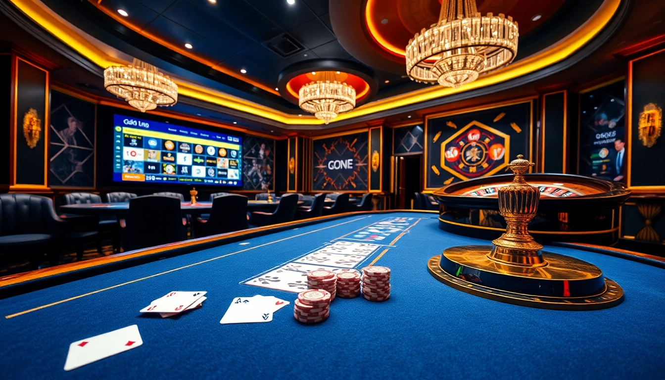 Experience the thrill of gà 6789 with a luxurious casino setup featuring high-end gambling elements.