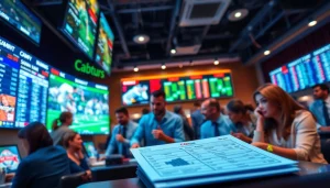 Explore online sportsbooks Georgia with active bettors in a modern sportsbook setting.