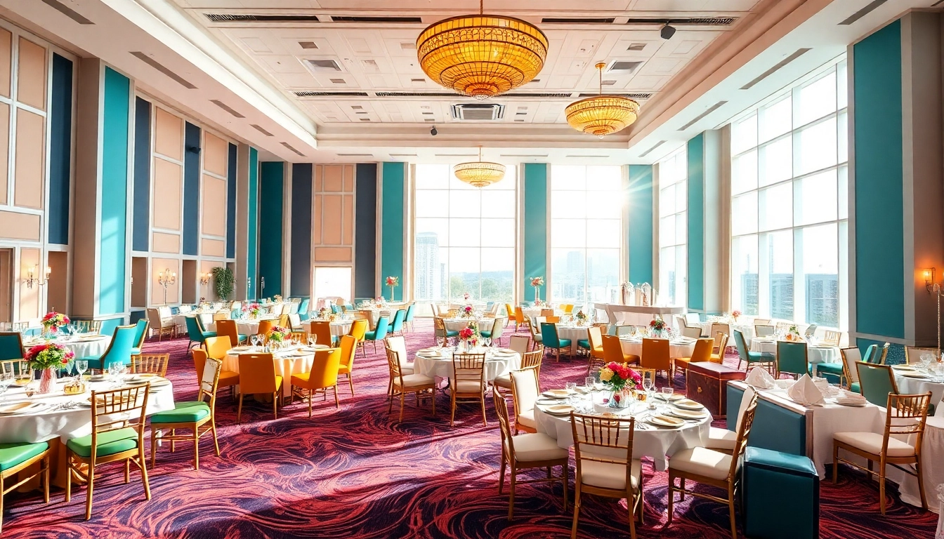 Las Vegas Chair Rentals showcasing stylish seating options in a beautifully decorated event venue.