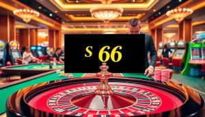 Số Đỏ 66 highlights a vibrant roulette table with colorful chips in a luxurious casino scene.