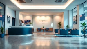 Migration agent in Brisbane office providing consultation and support for immigration services.