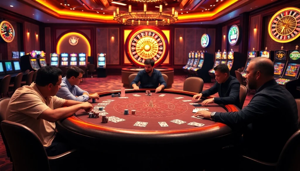 Experience thrilling gameplay at https://789paka.com with poker chips and a vibrant casino atmosphere.