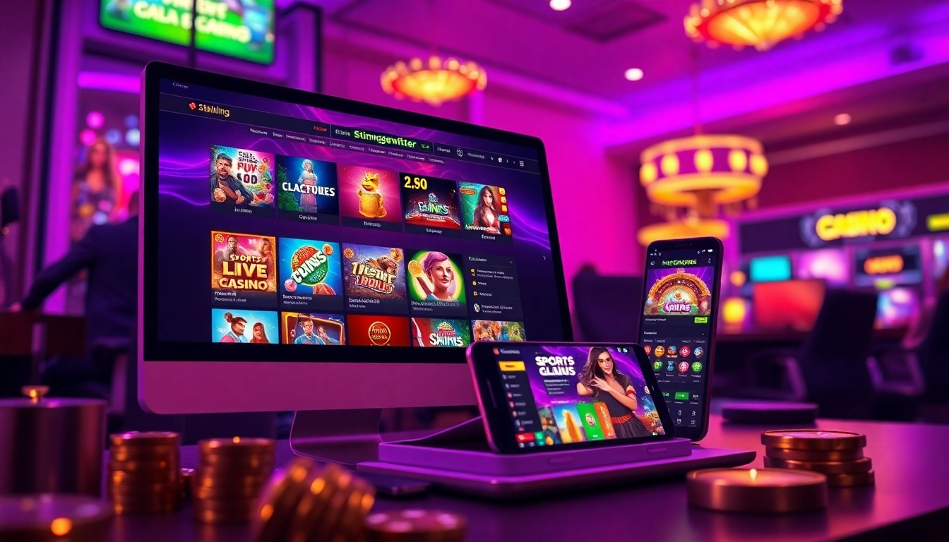 Engaging online gambling platform interface from stimmgewitter.org showcasing vibrant game graphics.