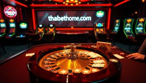 Experience the thrills of gambling at thabethome com with exciting casino games and vibrant visuals.