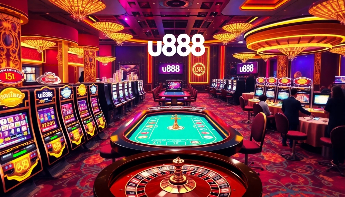 Engage in thrilling gambling action at u888's luxurious online casino.