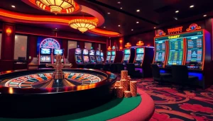 Experience thrilling gameplay at THABET with exciting slot machines and vibrant casino visuals.