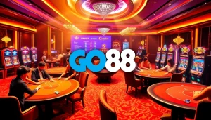 Engaged players at GO88 poker tables in a luxurious casino environment full of excitement.
