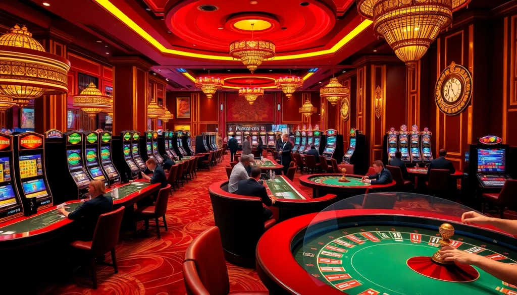 Trải nghiệm bầu không khí sôi động của betvip tại một casino sang trọng với các trò poker đầy kịch tính và roulette.