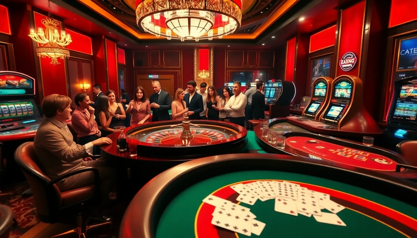 Vivez l'excitation du site de casino en ligne avec des joueurs à une table de roulette luxueuse.