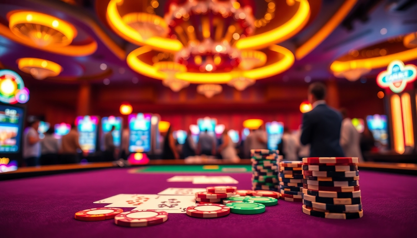Erleben Sie den casino bonus ohne einzahlung neu in einer aufregenden Spielumgebung mit lebhaften Spielern und bunten Chips.